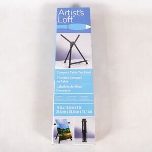 Artist's Loft Compact Table Top Easel Collapsible 14" x 14.5" x 4" Carrying Bag
